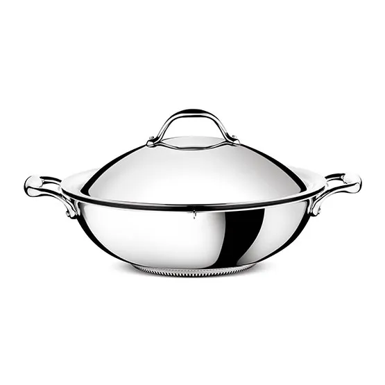Wok with grill and lid Lagostina Lagofusion Academy 32 cm